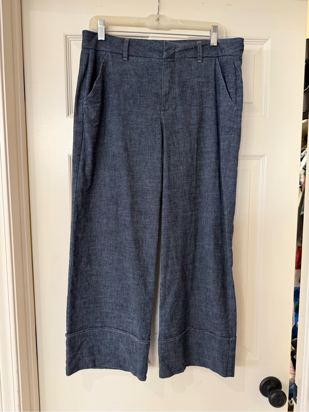 Level 99 Wide-Leg Pants in Denim Blue